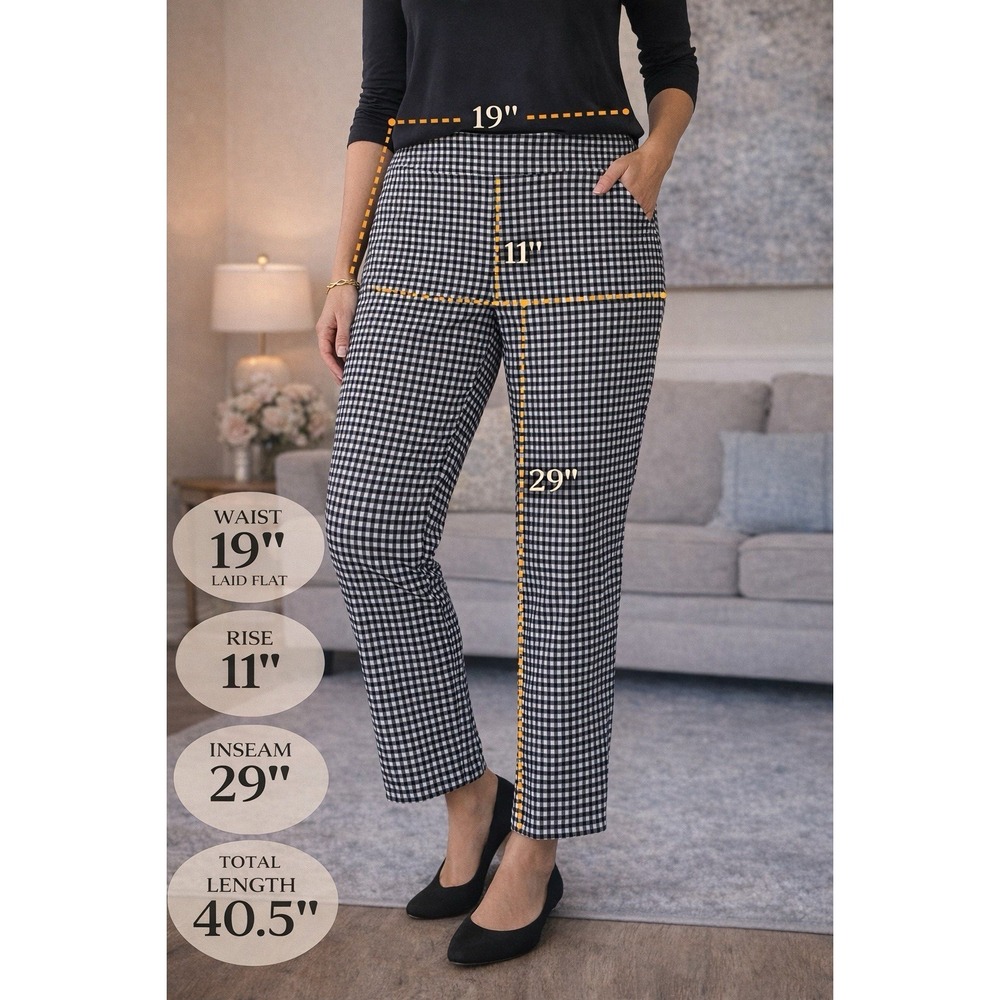 Zac & Rachel Black And White Slim Pants Women's Size 16